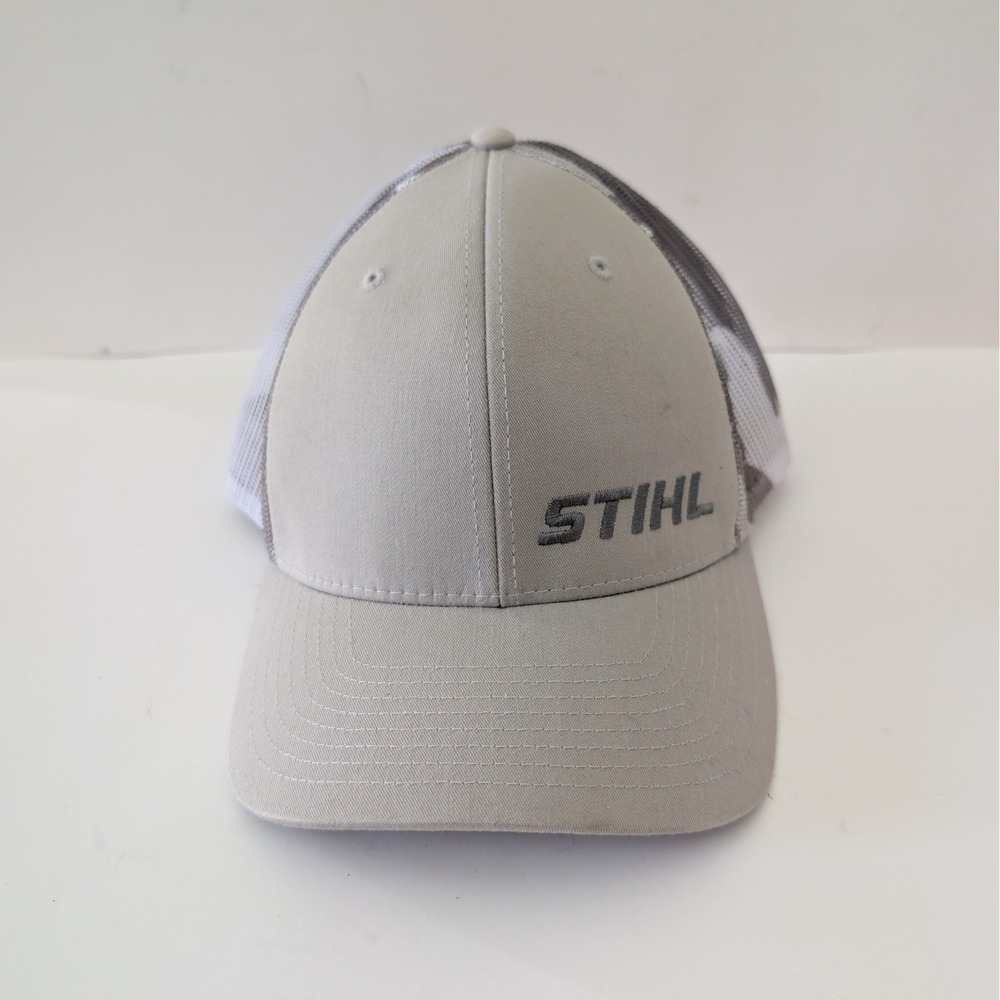 STIHL Richardson 112PM Trucker Hat Gray Camo Mesh Snapback Cap Mens